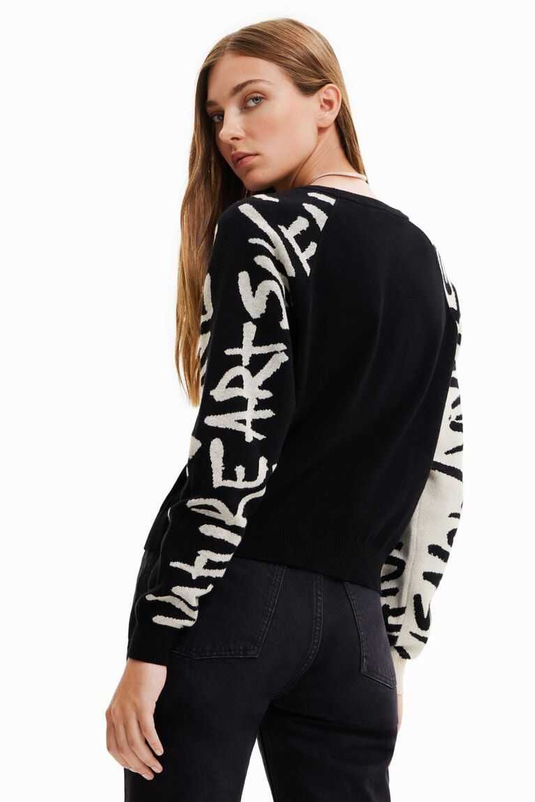 Dámské Svetry Desigual Manifesto sleeves jumper | 068591ECX