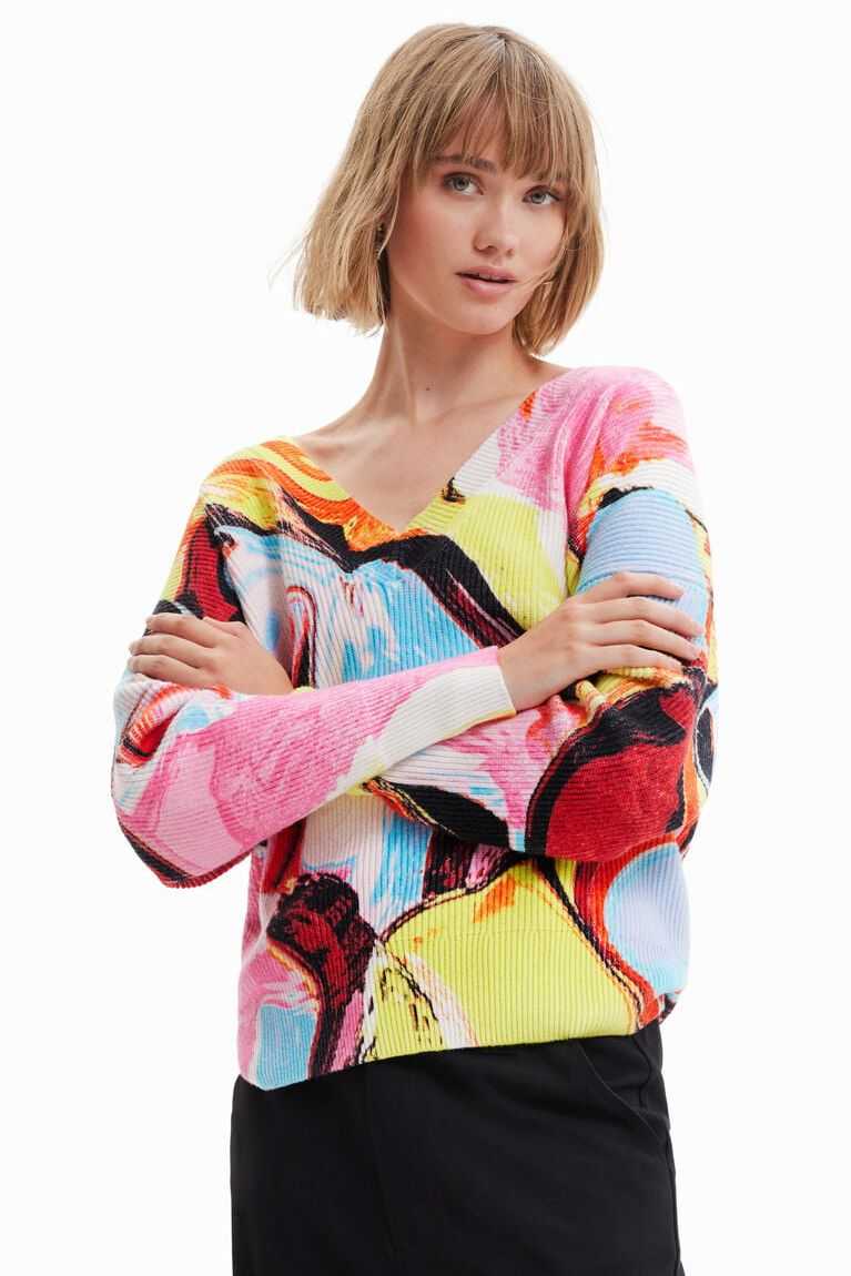 Dámské Svetry Desigual Multicoloured jumper | 728409ZBH