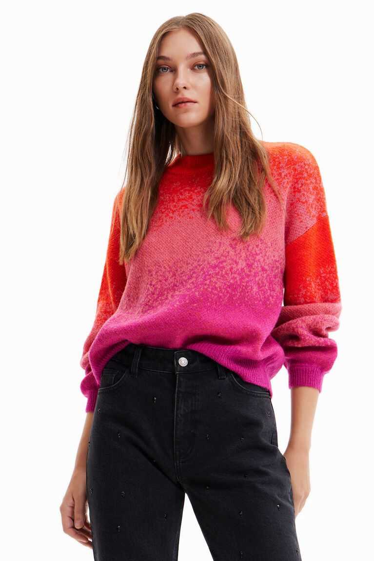 Dámské Svetry Desigual Oversize gradient pullover | 934078NET