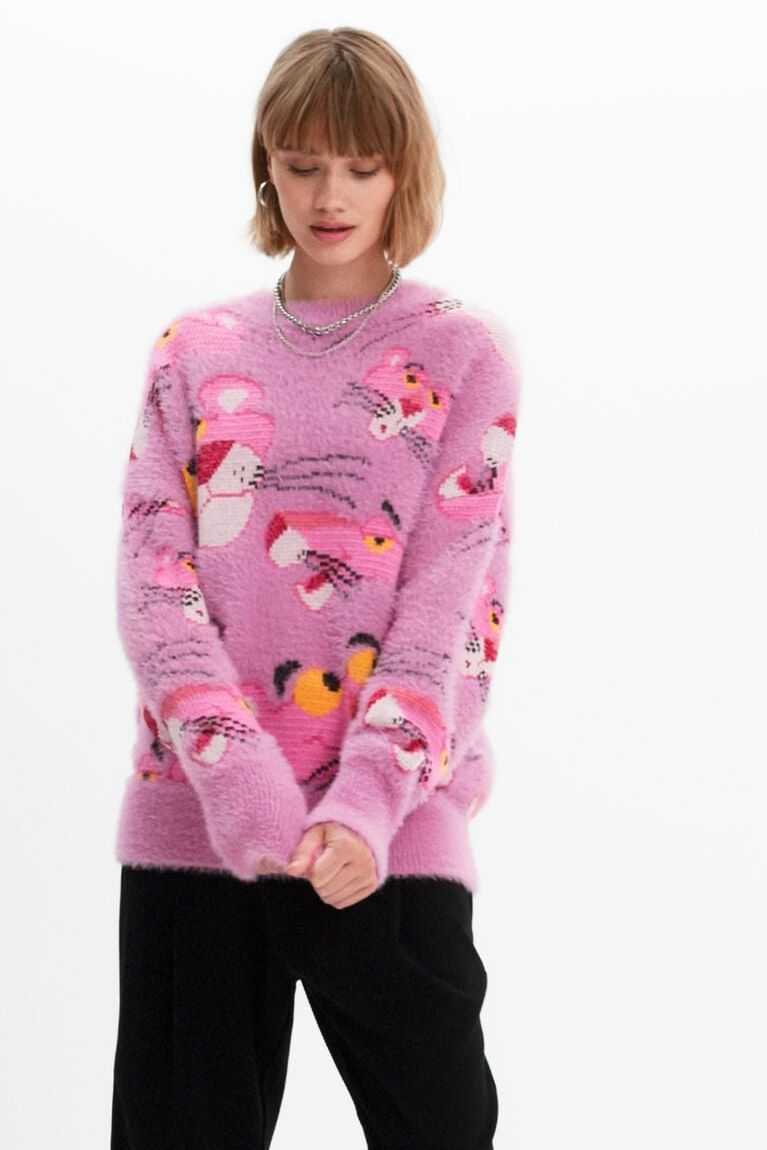 Dámské Svetry Desigual Pink Panther jumper | 276359CEH