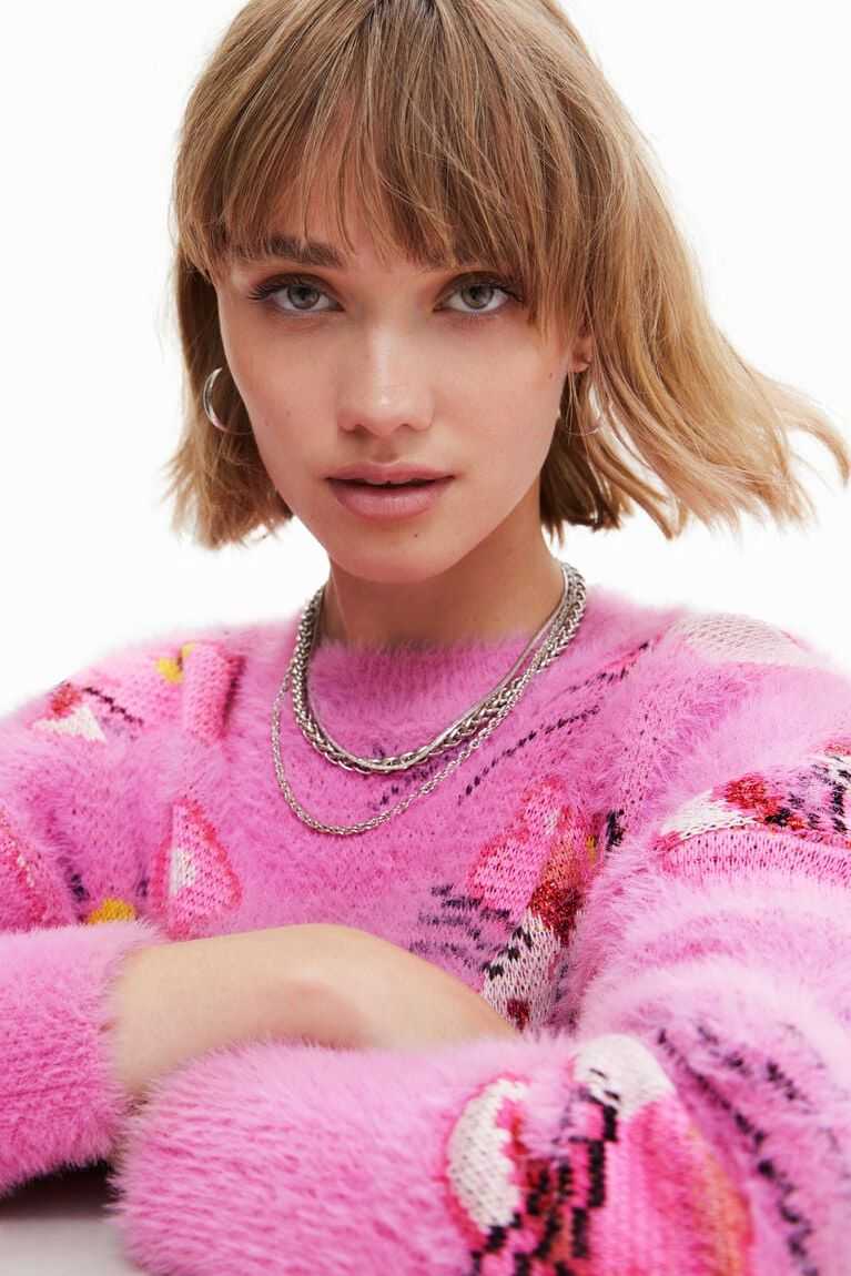 Dámské Svetry Desigual Pink Panther jumper | 276359CEH