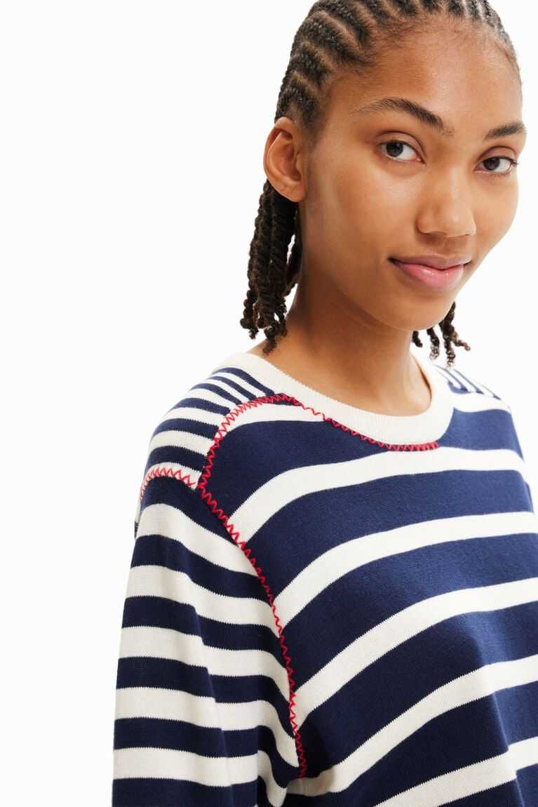 Dámské Svetry Desigual Sailor stripes pullover | 720643HLU