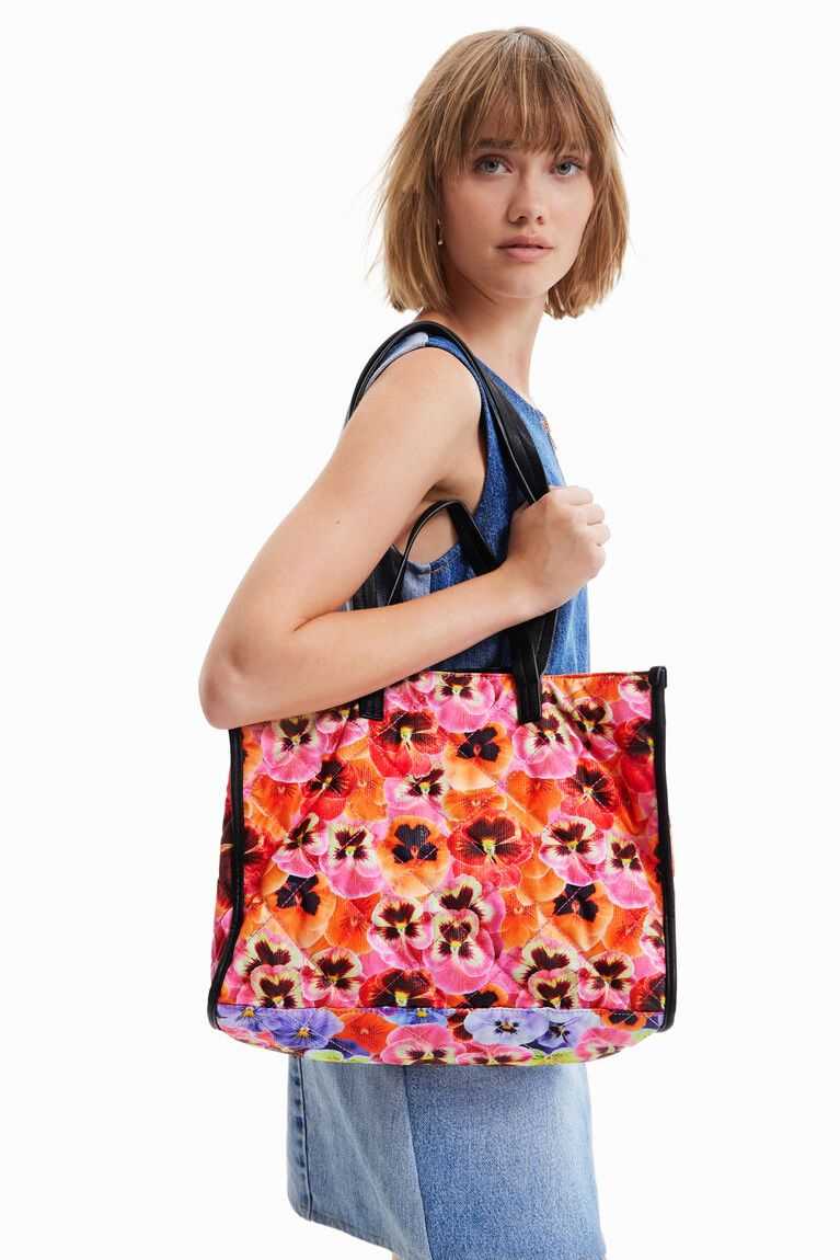 Dámské Tašky Desigual Extra large floral patchwork shopper | 429537YQO