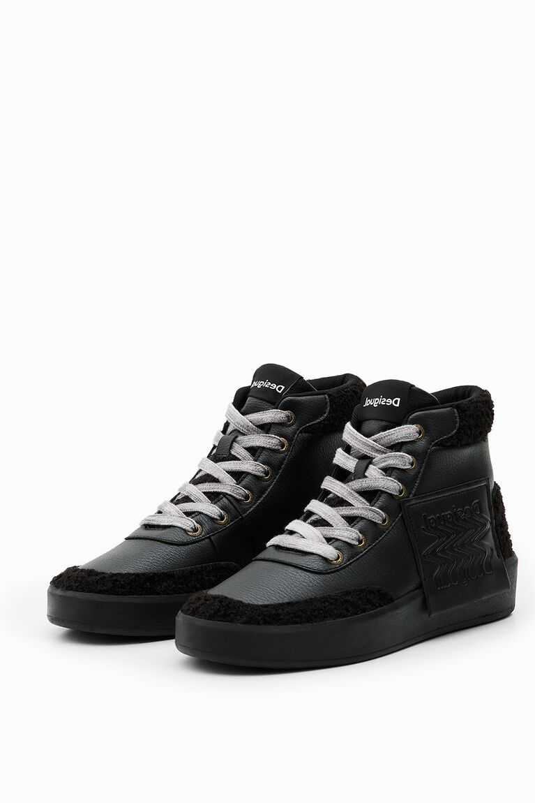 Dámské Tenisky Desigual Faux-sheepskin high-top | 271345JCU