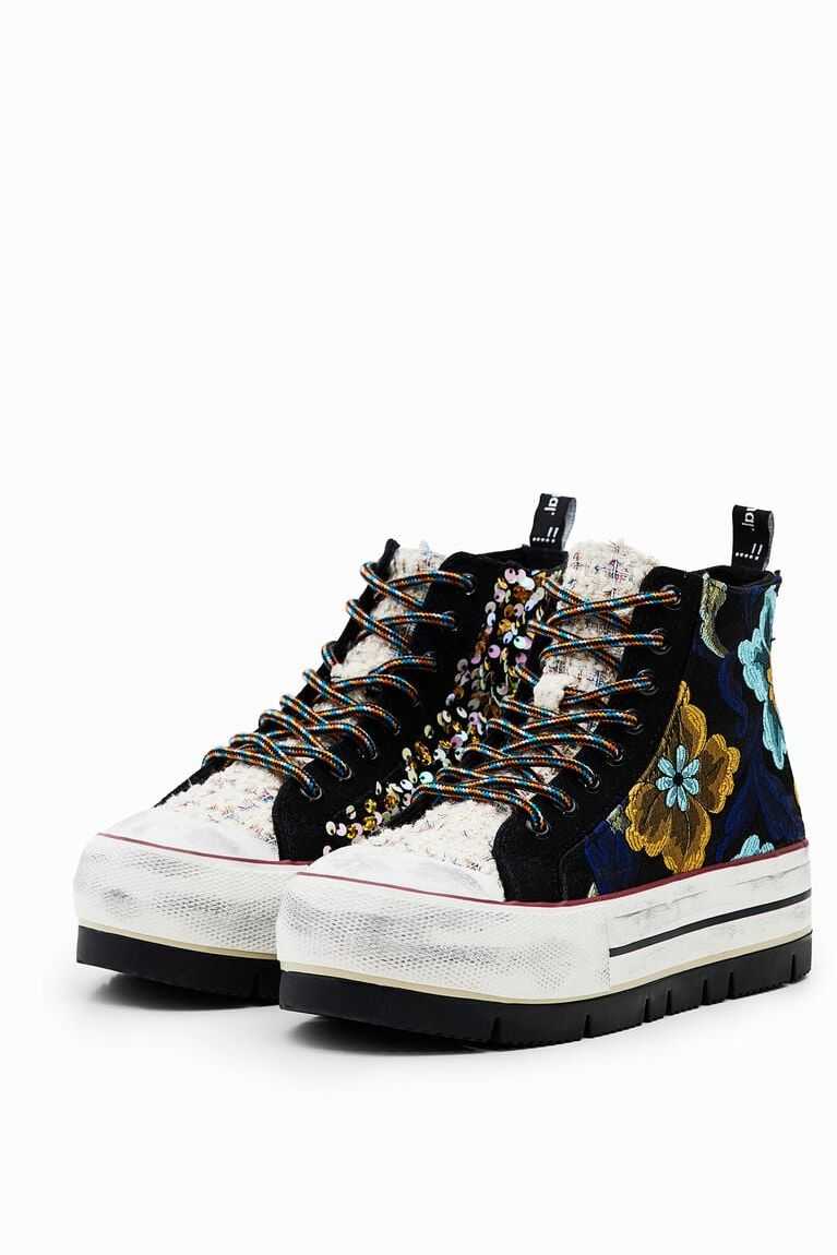 Dámské Tenisky Desigual Jacquard platform high-top | 451376PME