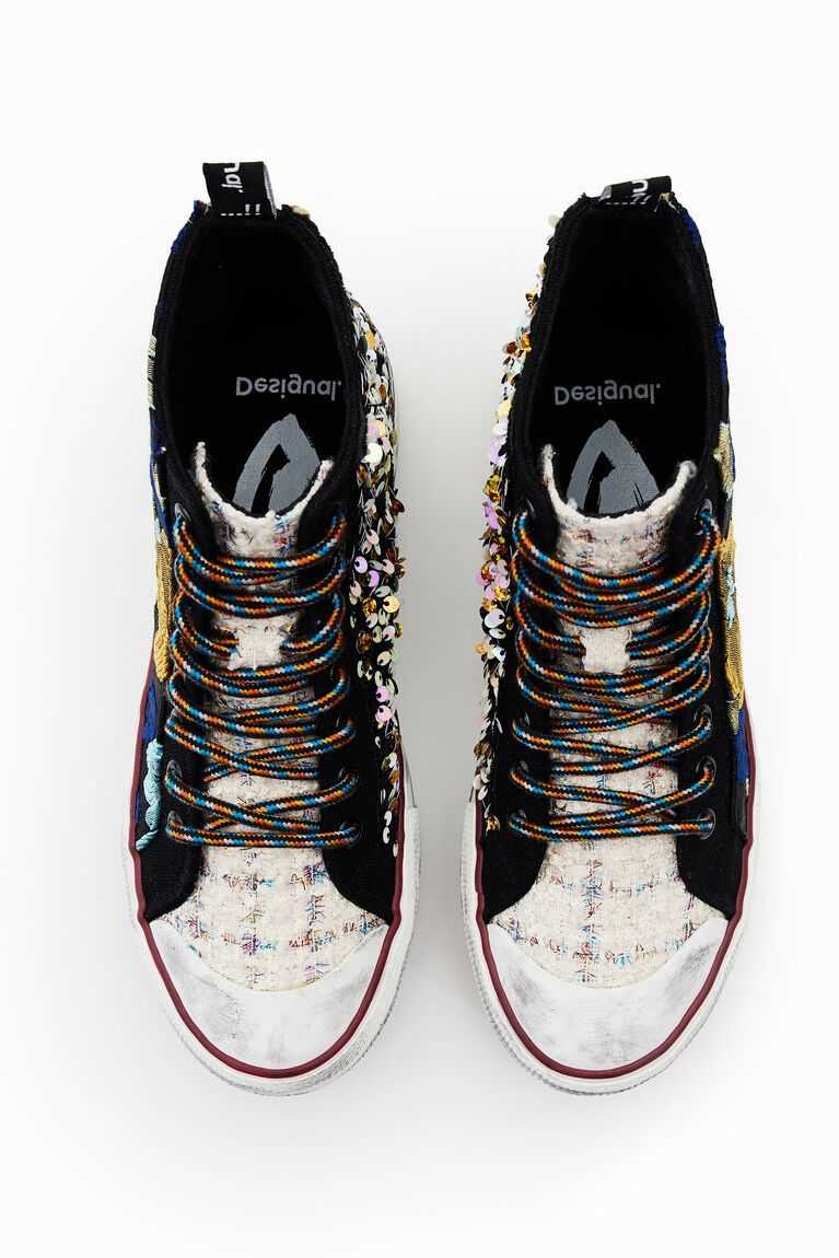 Dámské Tenisky Desigual Jacquard platform high-top | 451376PME