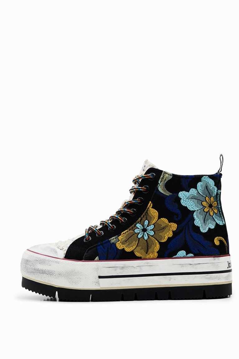 Dámské Tenisky Desigual Jacquard platform high-top | 451376PME