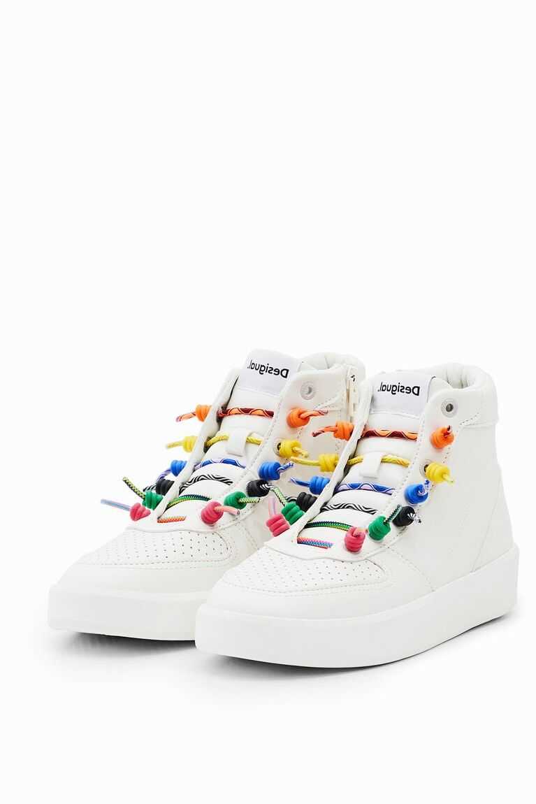 Dámské Tenisky Desigual Rainbow lace high-top | 862493KGY