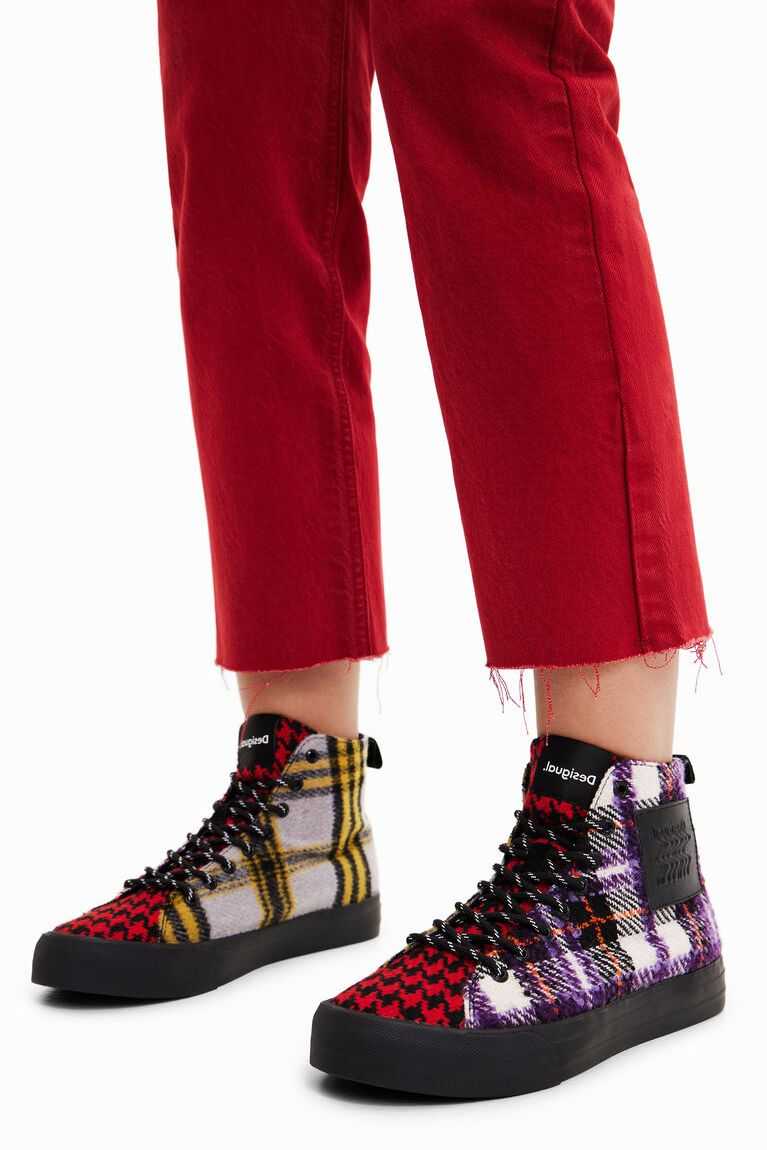 Dámské Tenisky Desigual Tartan high-top | 749230MSJ