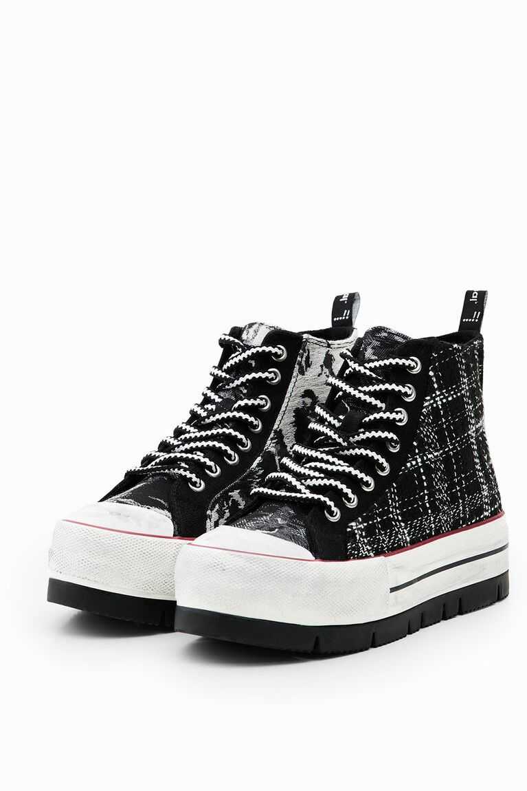 Dámské Tenisky Desigual Tartan platform high-top | 952607GQS