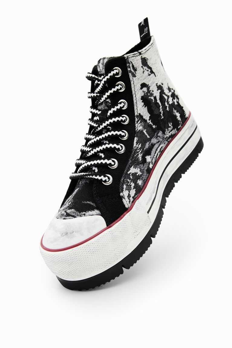 Dámské Tenisky Desigual Tartan platform high-top | 952607GQS