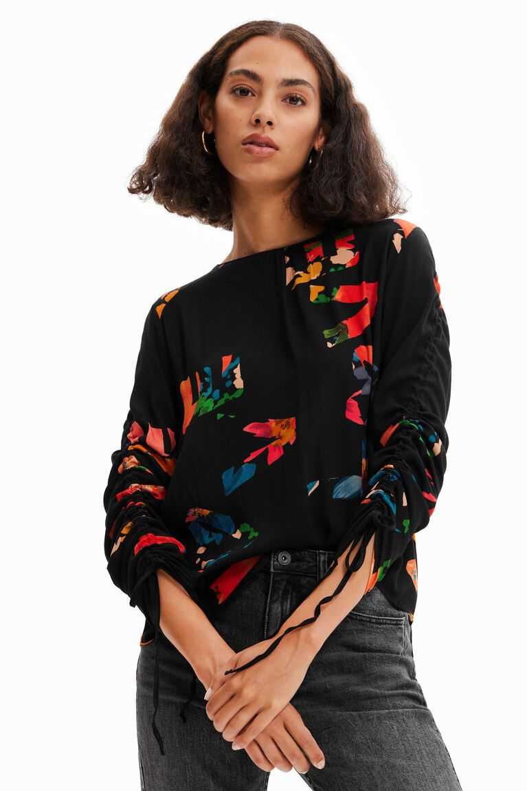 Dámské Topy Desigual Adjustable-sleeve Love blouse | 714092EBQ