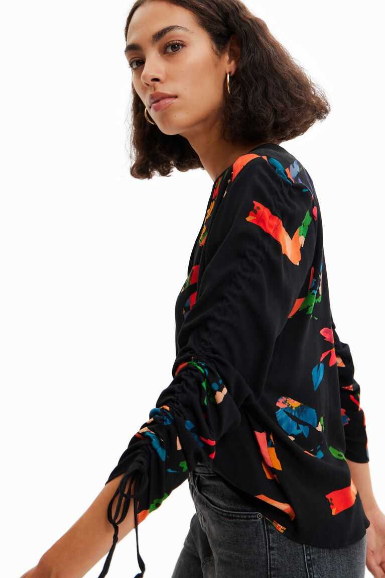 Dámské Topy Desigual Adjustable-sleeve Love blouse | 714092EBQ