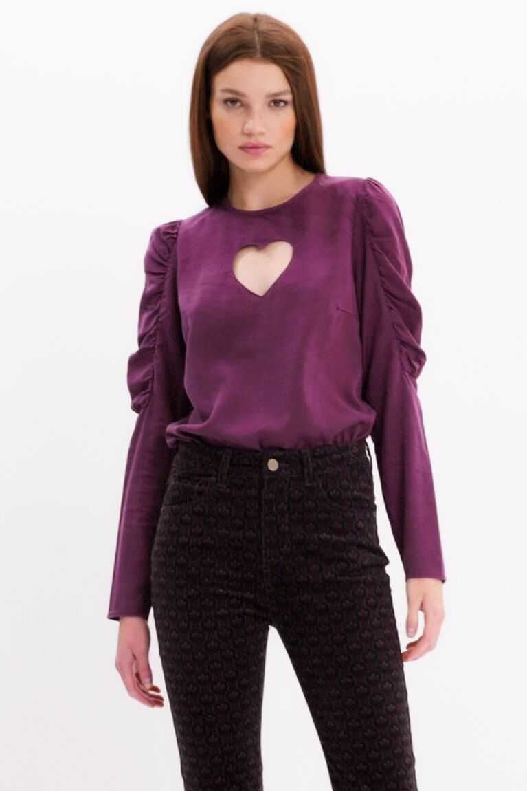 Dámské Topy Desigual Balloon-sleeve blouse with heart | 510746CRF