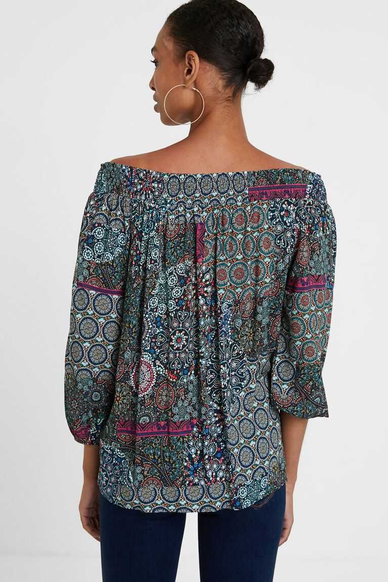 Dámské Topy Desigual Boho flounced blouse | 925304RWN