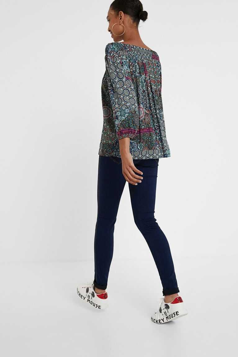 Dámské Topy Desigual Boho flounced blouse | 925304RWN