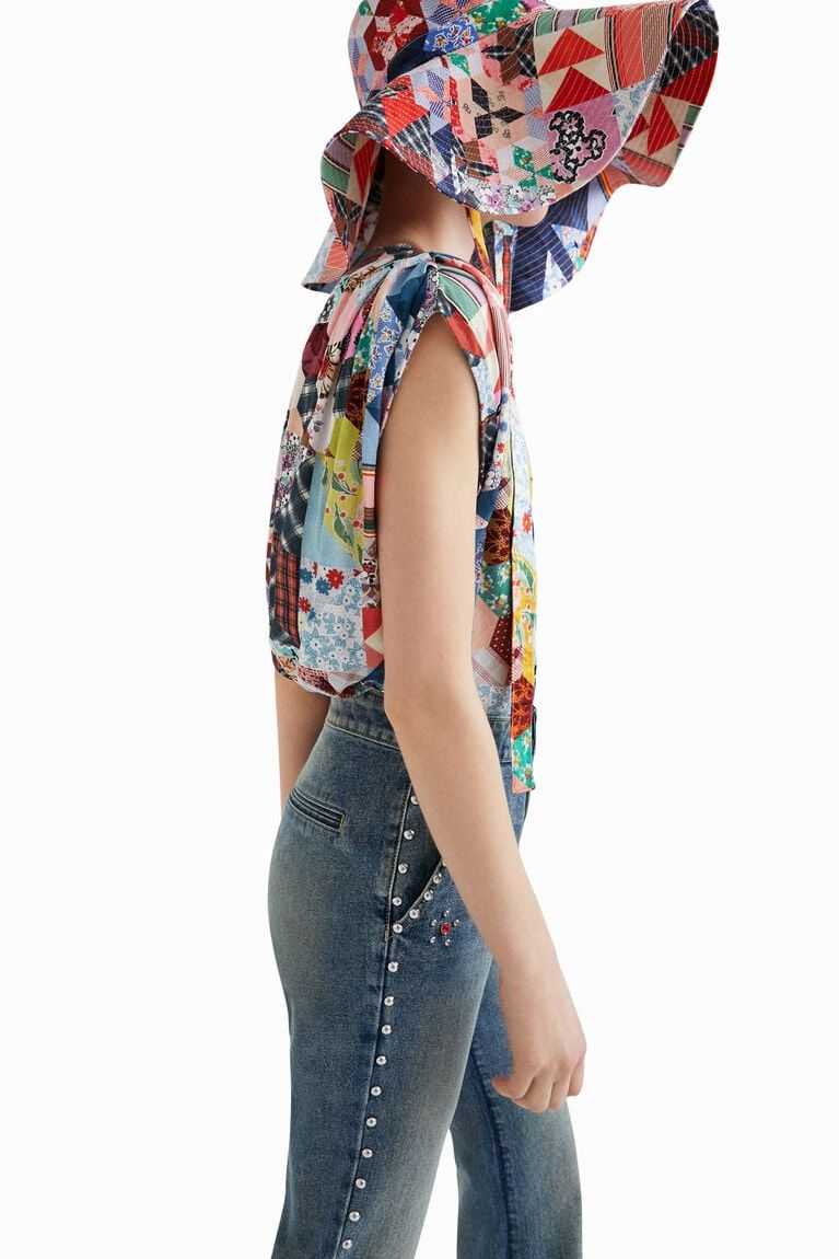 Dámské Topy Desigual Johnson Hartig patchwork bodysuit | 359041QNE