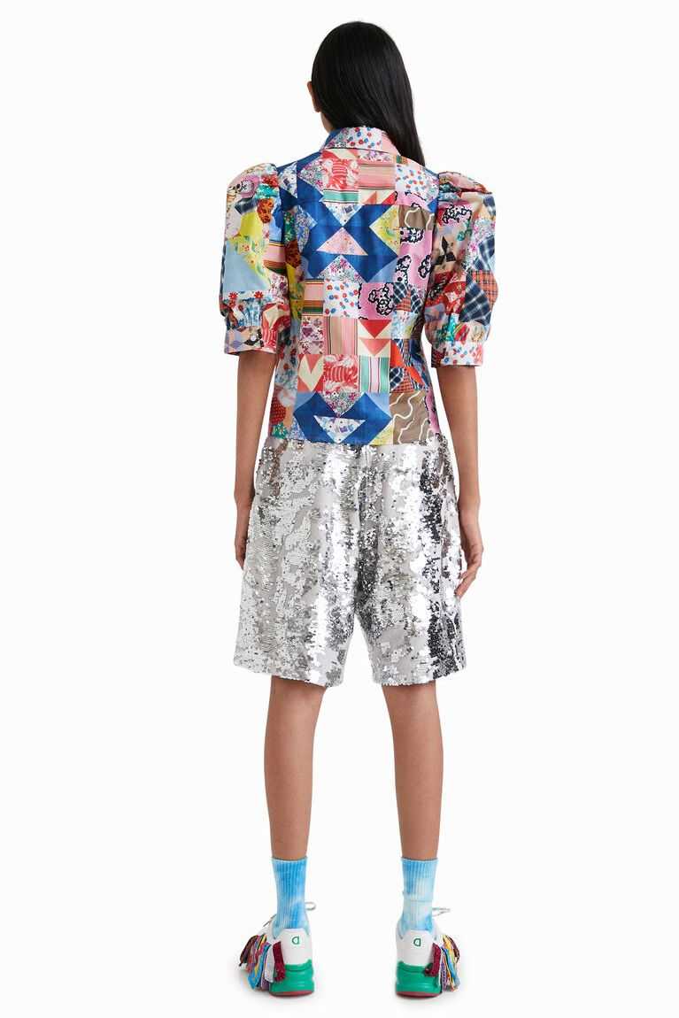 Dámské Topy Desigual Johnson Hartig patchwork | 527480HRU