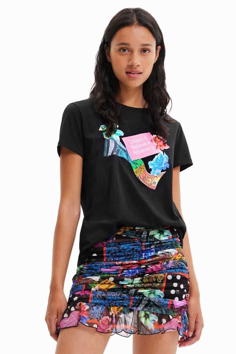 Dámské Tričko Desigual Fantasy print | 350248DAU