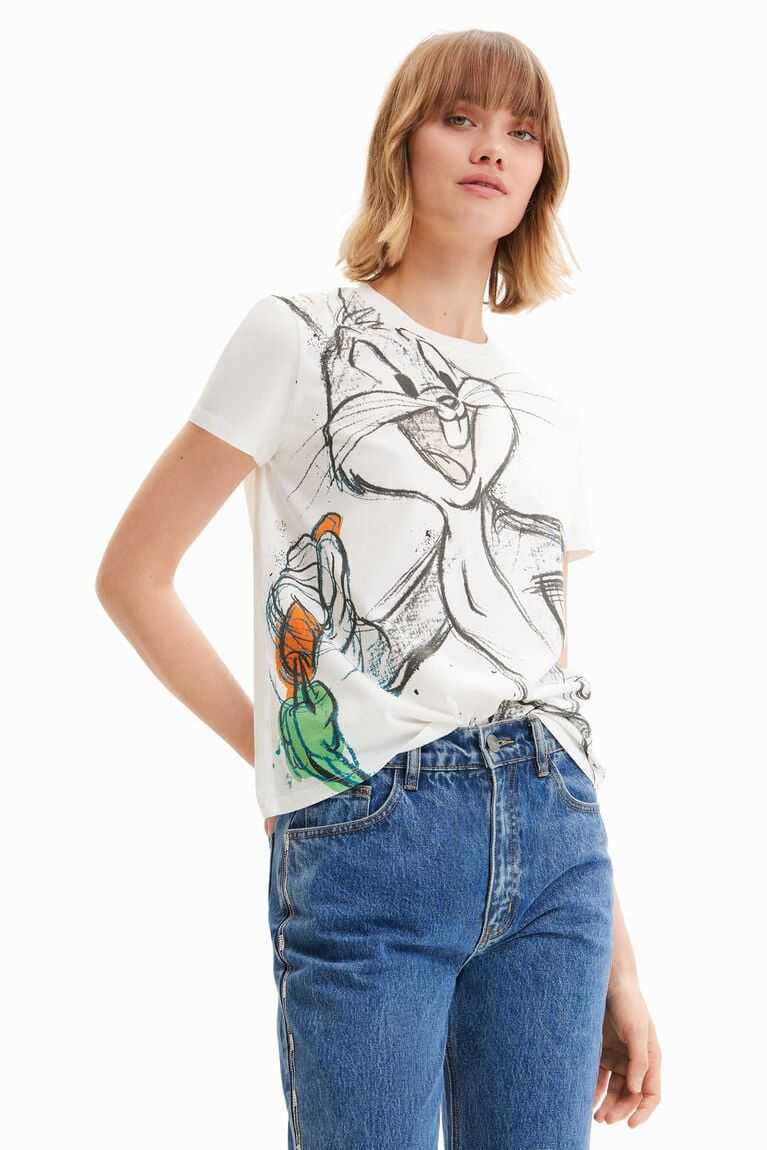 Dámské Tričko Desigual Krátké-sleeve Bugs Bunny | 659320MHJ