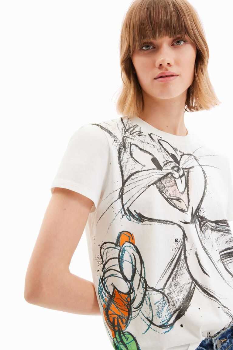 Dámské Tričko Desigual Krátké-sleeve Bugs Bunny | 659320MHJ