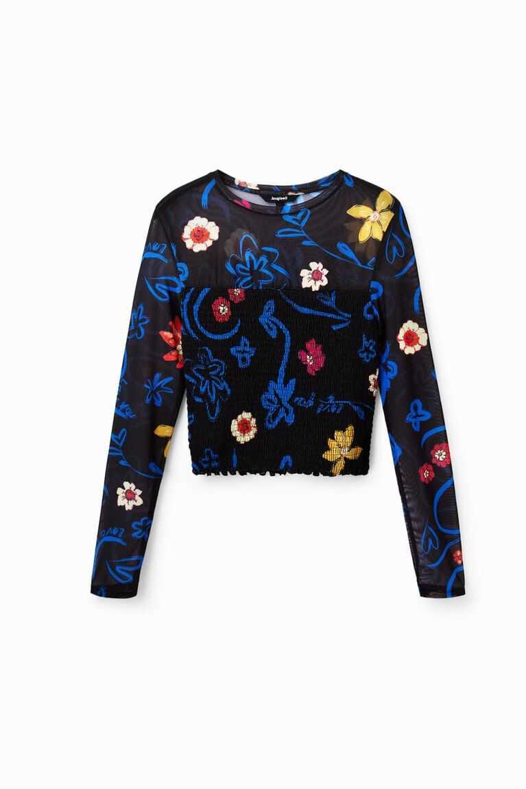 Dámské Tričko Desigual Krátké slim floral | 280457HCJ