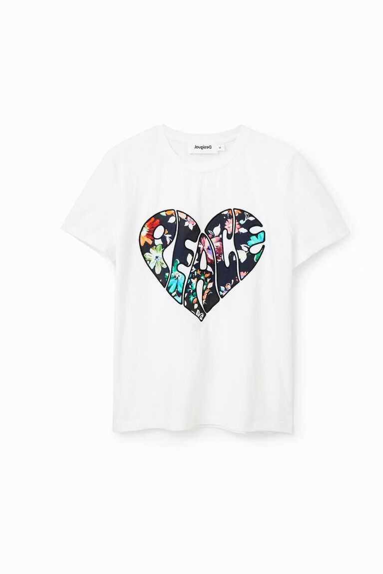 Dámské Tričko Desigual Peace heart | 630945HVG