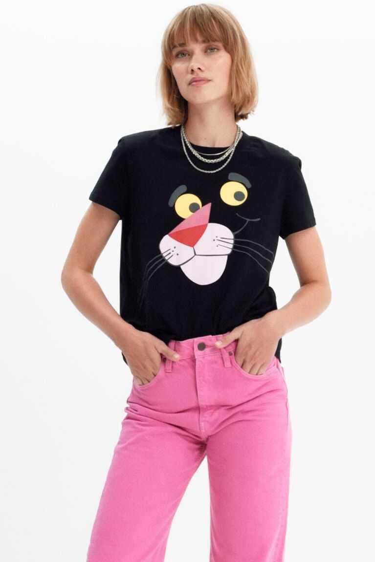 Dámské Tričko Desigual Pink Panther | 235460MZH