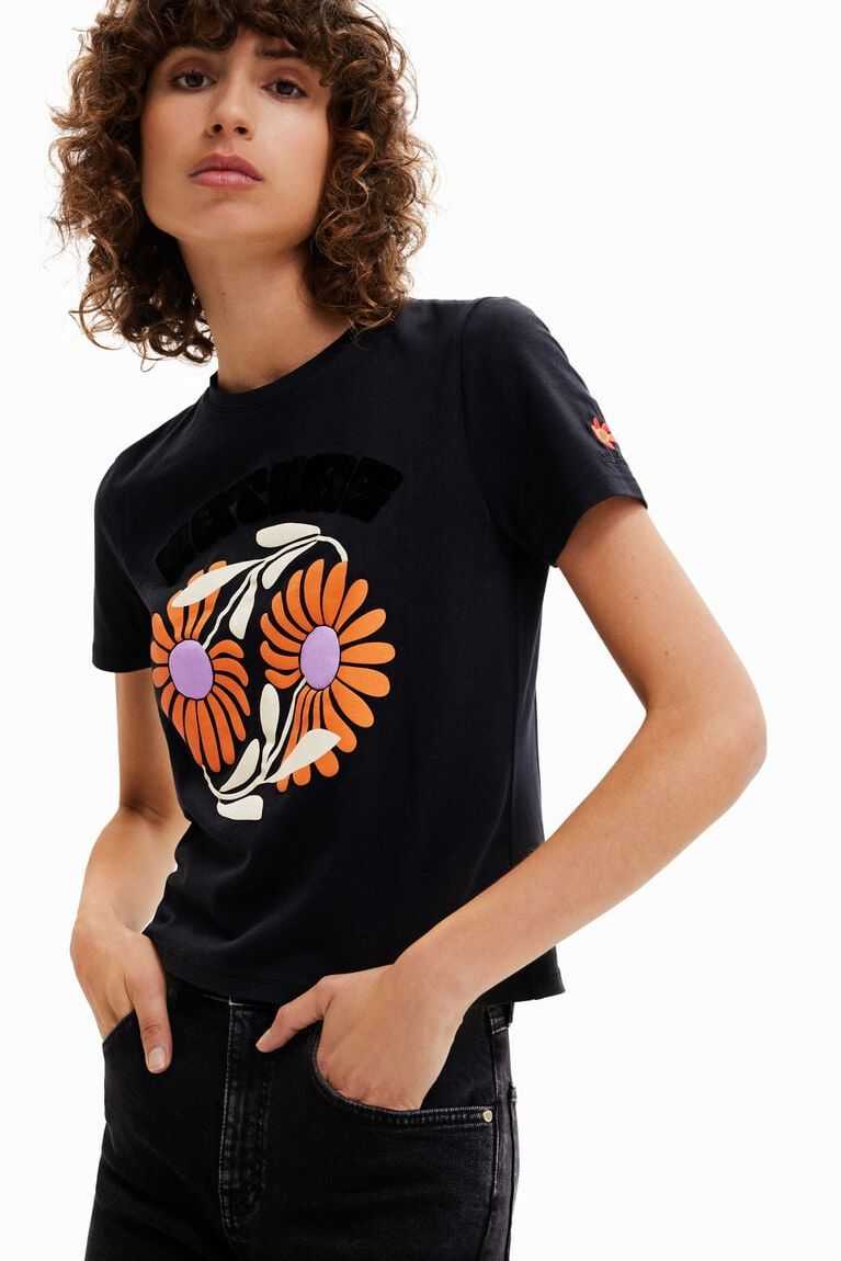 Dámské Tričko Desigual Save Nature floral | 306198FZV