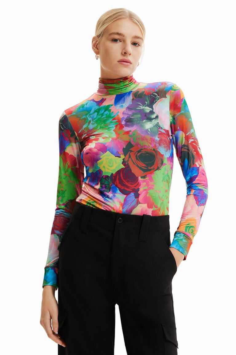 Dámské Tričko Desigual Slim floral | 281976SVW