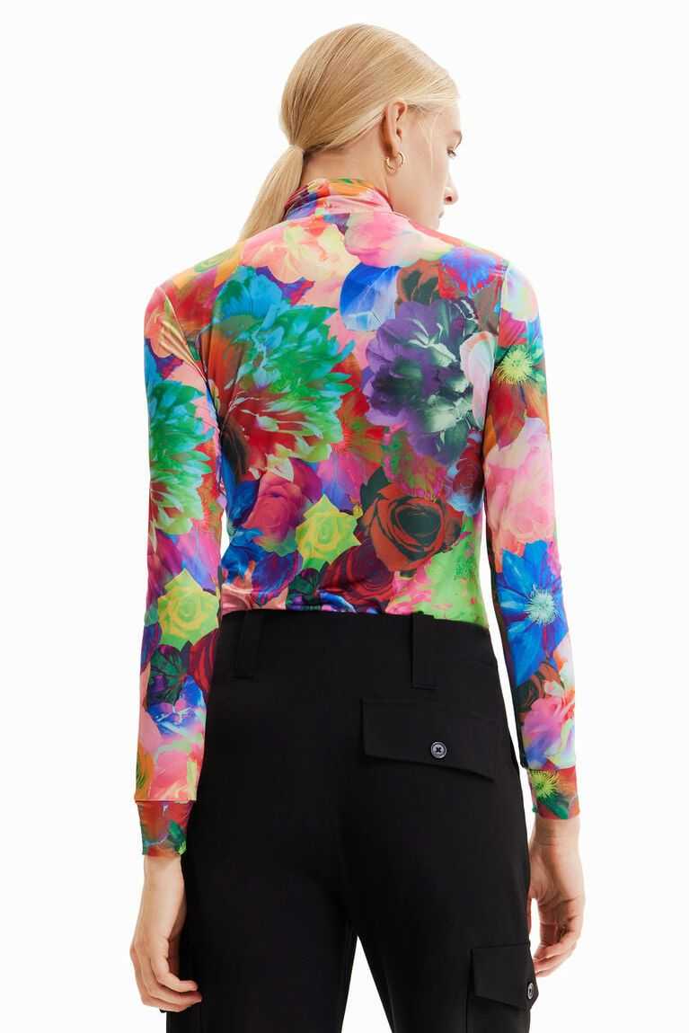 Dámské Tričko Desigual Slim floral | 281976SVW