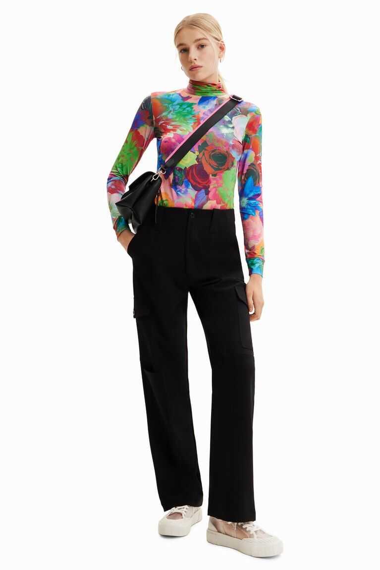 Dámské Tričko Desigual Slim floral | 281976SVW