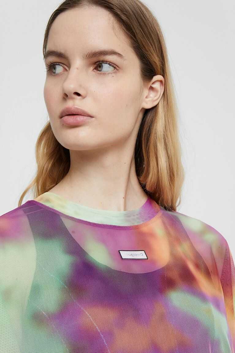 Dámské Tričko Desigual Tie-dye | 895427ODF