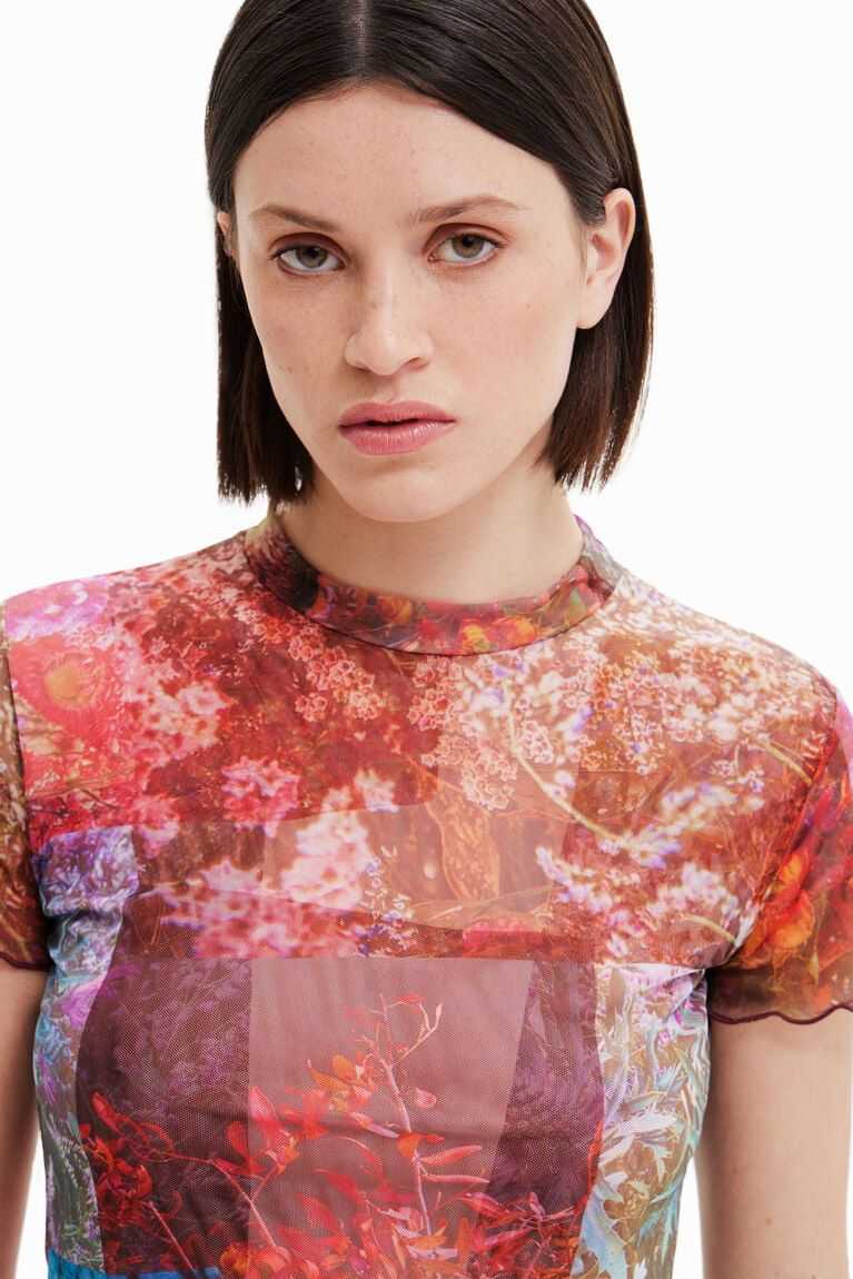 Dámské Tričko Desigual Tulle print | 790125LNZ