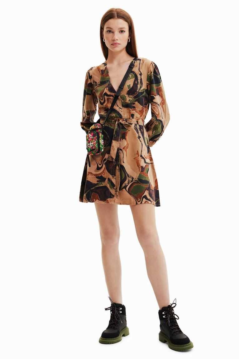 Dámské Šaty Desigual Krátké camouflage | 184037SMD