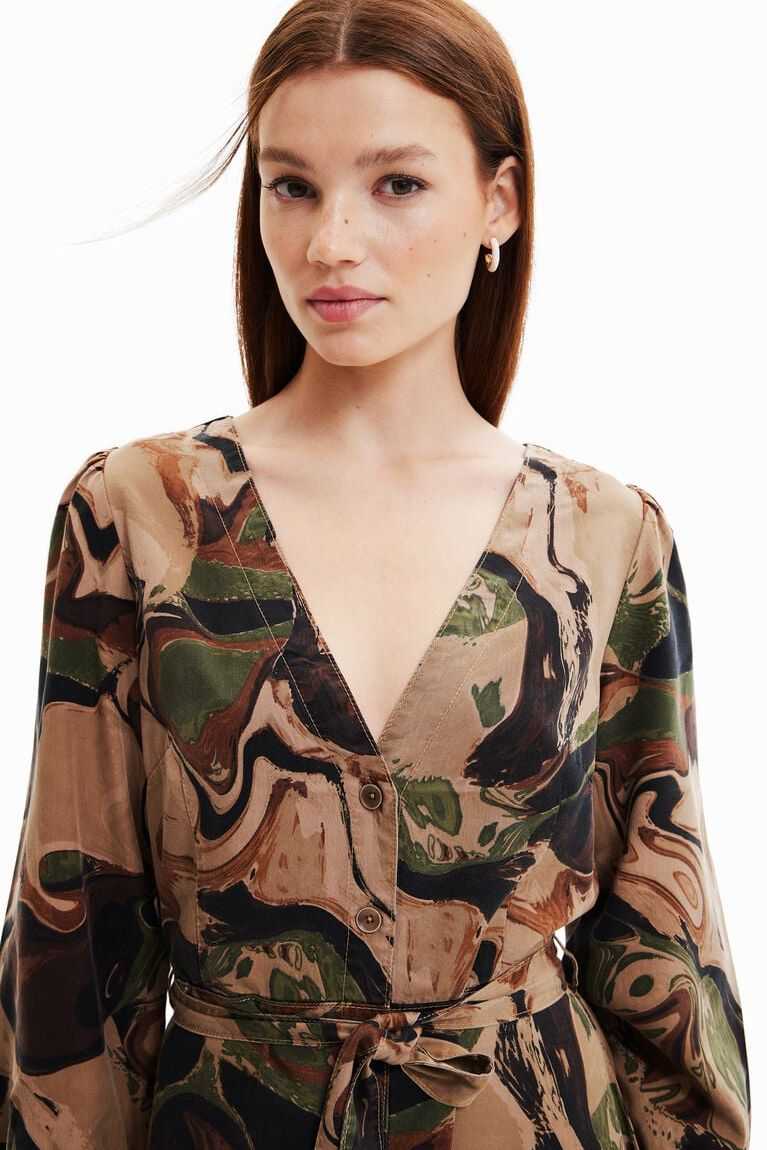 Dámské Šaty Desigual Krátké camouflage | 184037SMD