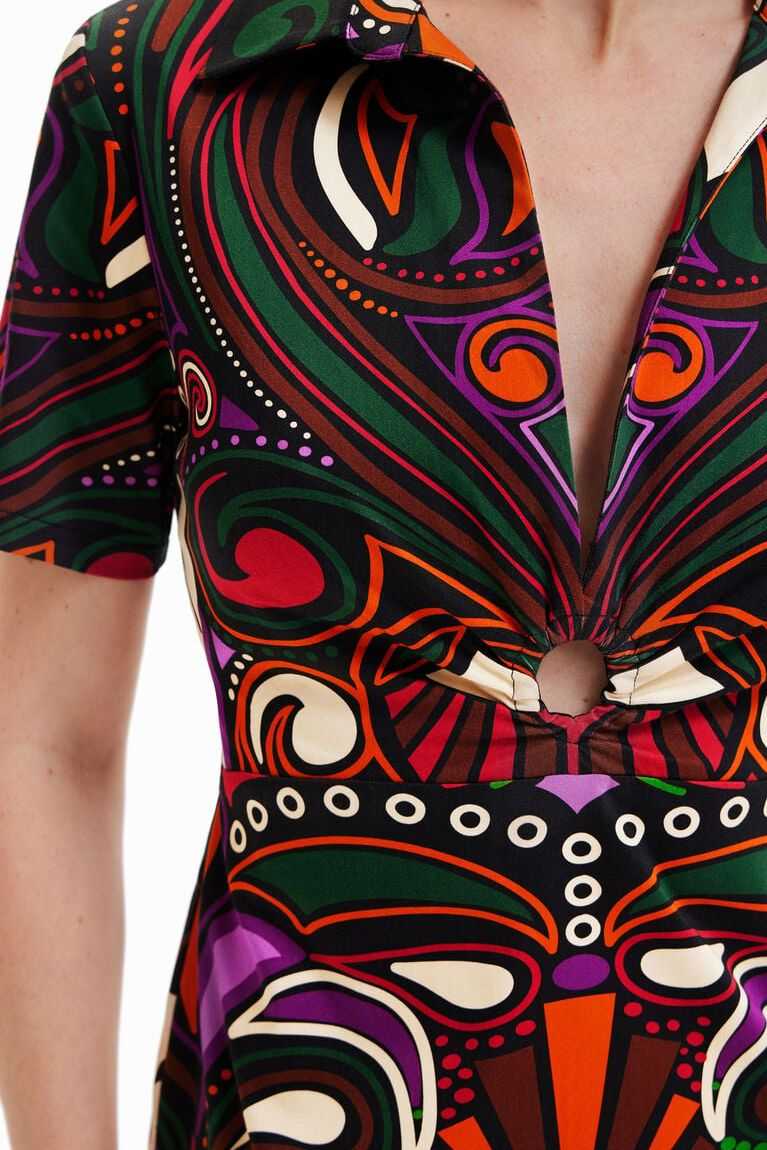 Dámské Šaty Desigual Krátké slim retro | 538742BVO