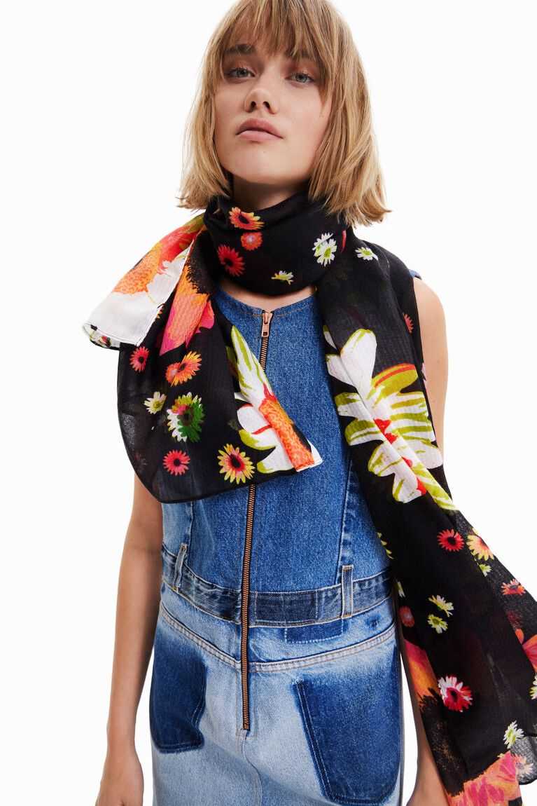 Dámské Šátky Desigual Floral patchwork foulard | 914850KNU