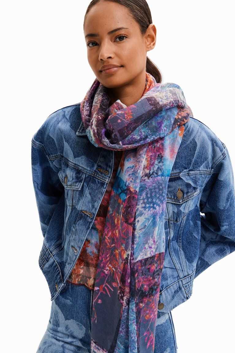 Dámské Šátky Desigual Light patchwork foulard | 613970TAL