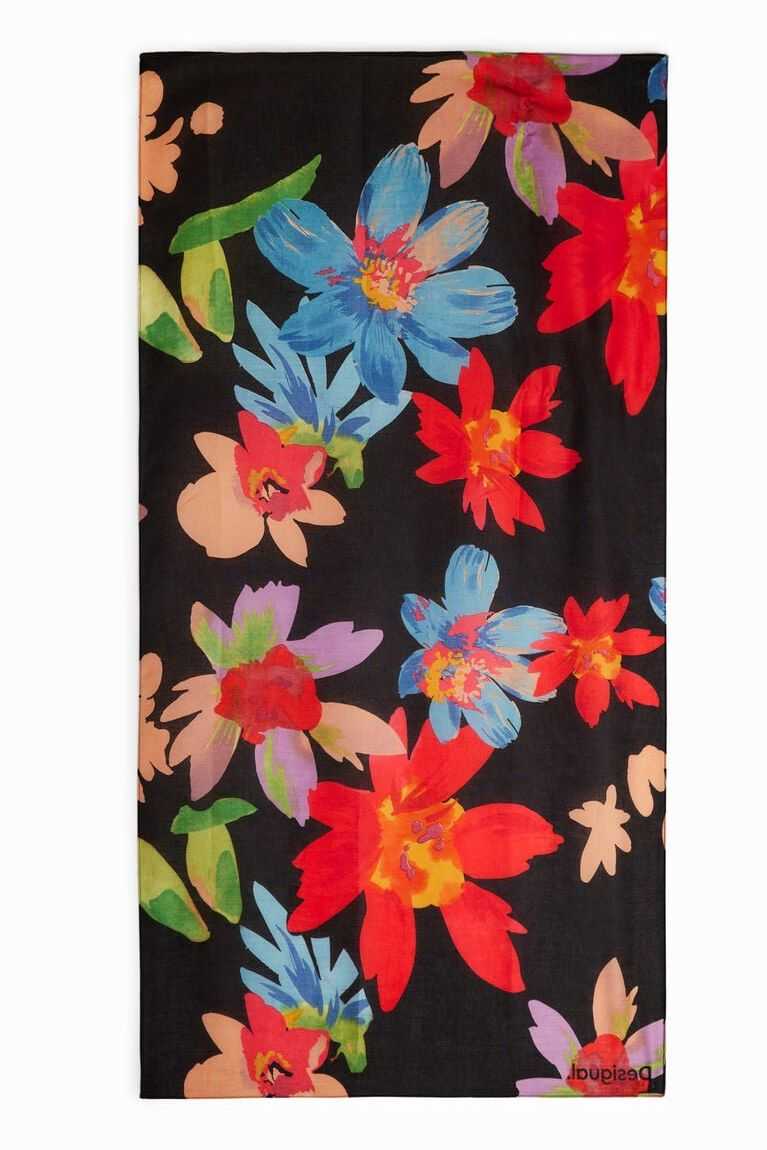 Dámské Šátky Desigual Rectangular floral foulard | 257938IJH