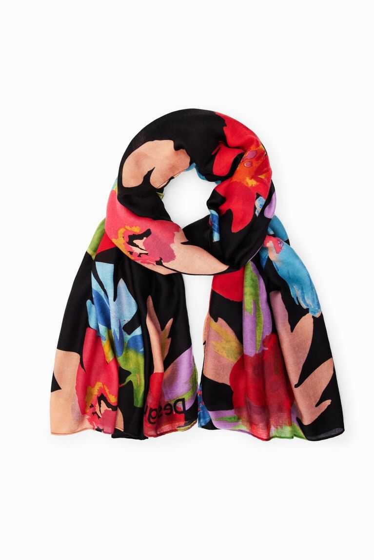 Dámské Šátky Desigual Rectangular floral foulard | 257938IJH