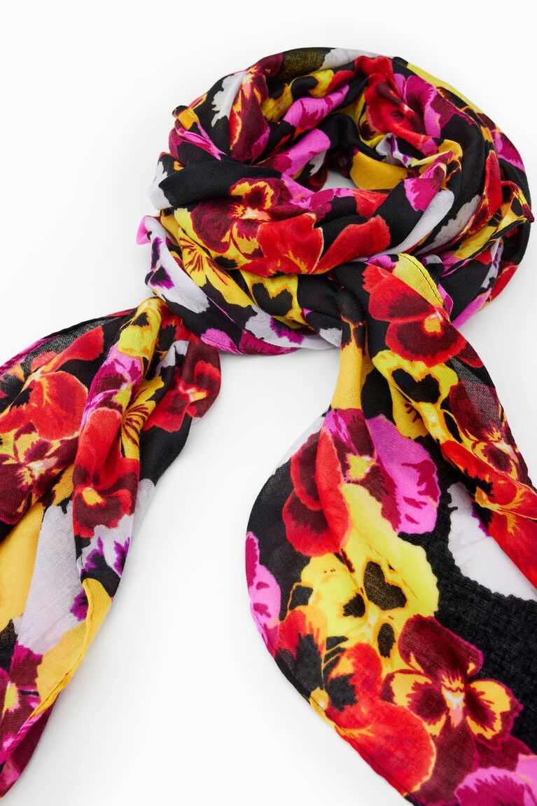 Dámské Šátky Desigual Rectangular floral foulard | 405976LMT