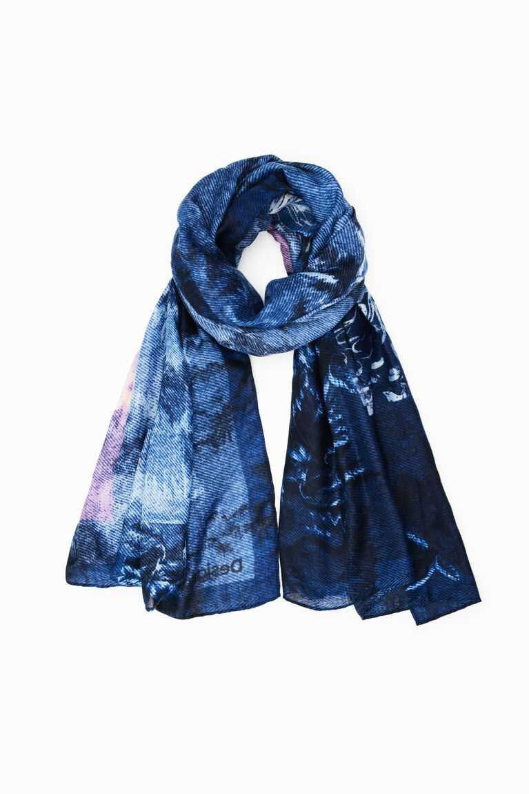 Dámské Šátky Desigual Rectangular leaf foulard | 719508LMH