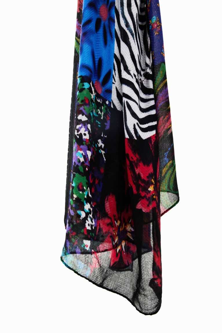 Dámské Šátky Desigual Rectangular patch foulard | 943780RNQ