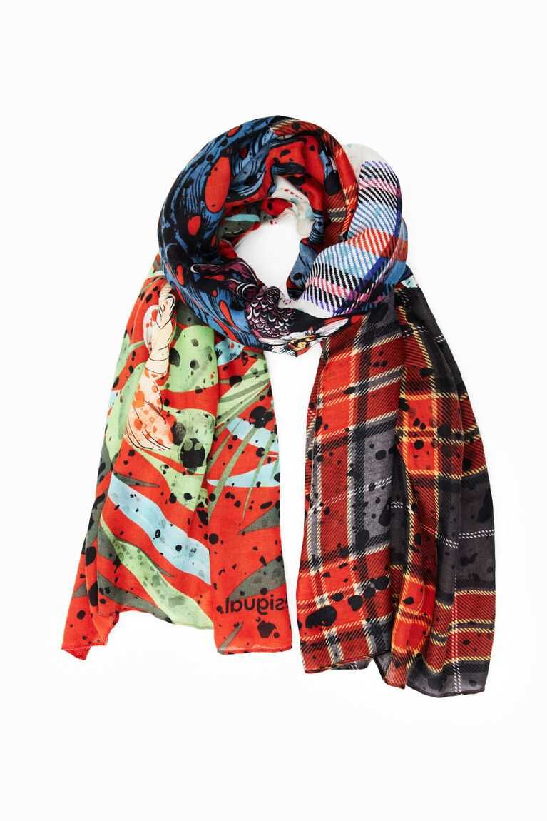 Dámské Šátky Desigual Rectangular patchwork foulard | 738406ZXO