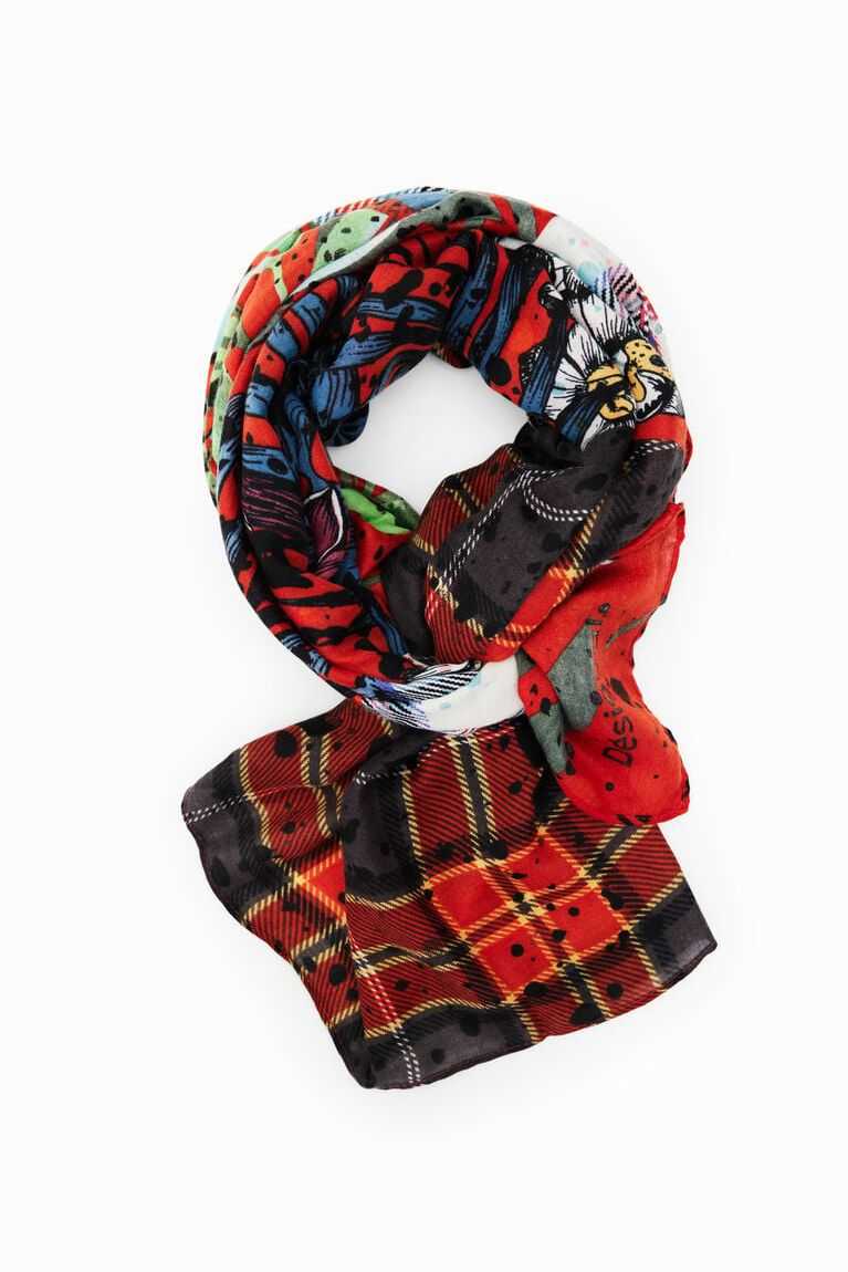 Dámské Šátky Desigual Rectangular patchwork foulard | 738406ZXO