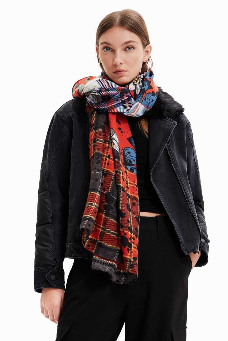 Dámské Šátky Desigual Rectangular patchwork foulard | 738406ZXO