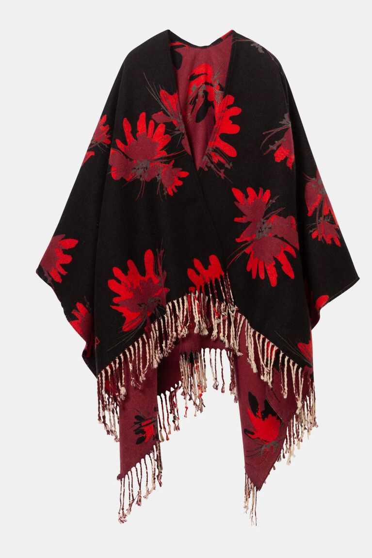 Dámské Šátky Desigual Reversible floral poncho | 684095ULC