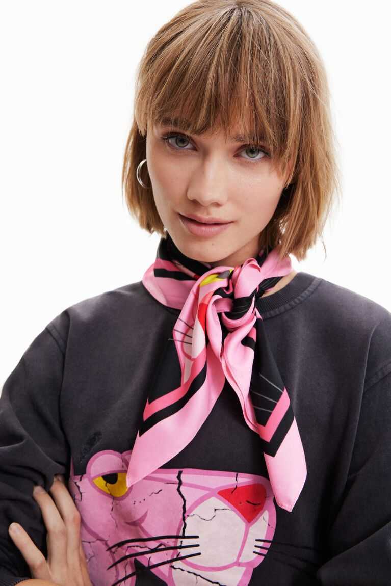 Dámské Šátky Desigual Square Pink Panther foulard | 782513ZSO