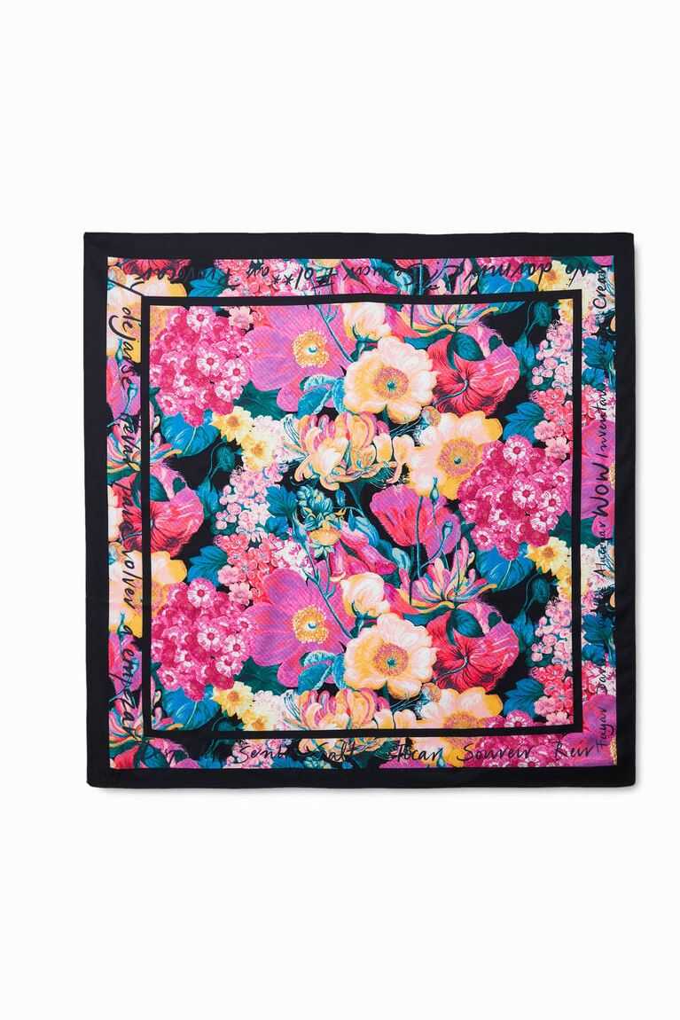 Dámské Šátky Desigual Square floral foulard | 406523ZHX